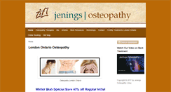 Desktop Screenshot of jeningsosteopathy.com